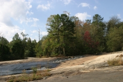 Tribble Mill, Georgia The stream tumbles over a solid granite table rock, Canon 24-70 2.8L
